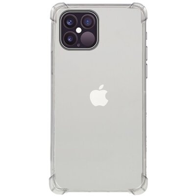 Szilikon hátlapvédő telefontok (közepesen ütésálló, légpárnás sarok), Átlátszó [Apple iPhone 12 Pro]