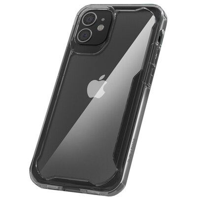 Műanyag hátlapvédő telefontok (szilikon hátlap, ultravékony, közepesen ütésálló, légpárnás sarok), Átlátszó [Apple iPhone 12]