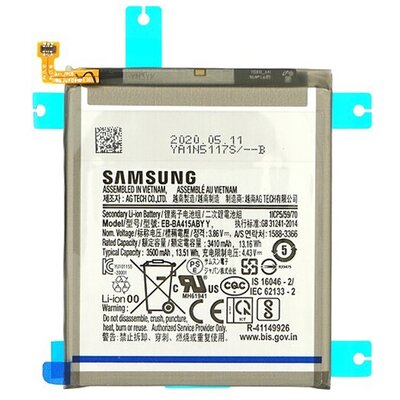 SAMSUNG EB-BA415ABY gyári akkumulátor 3500 mAh LI-ION [Samsung Galaxy A41 (SM-A415F)]