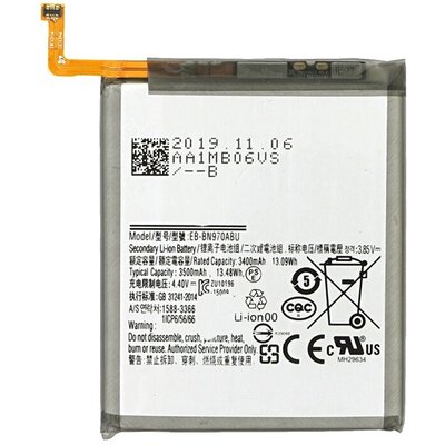 Akkumulátor, utángyártott 3500 mAh LI-ION (EB-BN970ABU / GH82-20813A kompatibilis) [Samsung Galaxy Note 10 (SM-N970F)]