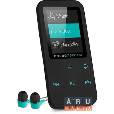 Energy Sistem EN 426461 Touch Bluetooth-os 8GB fekete/mentazöld MP4 lejátszó