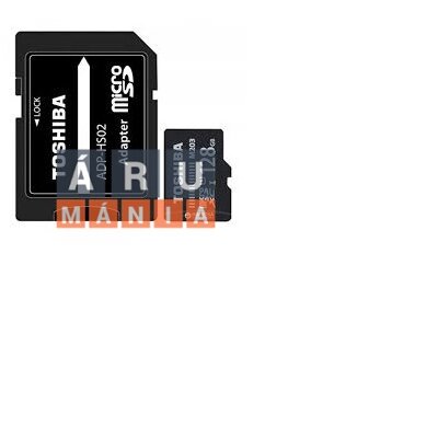 Kioxia M203 128GB SD micro (SDXC Class 10 UHS-I U1) (THN-M203K1280EA) memória kártya adapterrel