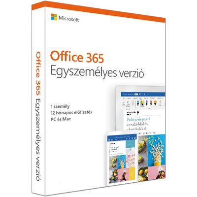 Microsoft Office 365 Personal (Egyszemélyes) P6 HUN 1 Felhasználó 1 év dobozos irodai programcsomag szoftver
