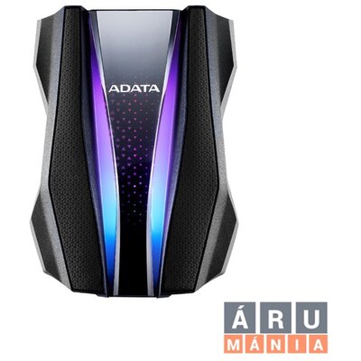 ADATA AHD770G 2,5" 1TB USB3.2 RGB ütés és vízálló fekete külső winchester