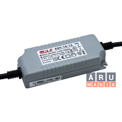 GLP AGV-16-12 15,96W 12V 1.33A IP40 LED tápegység
