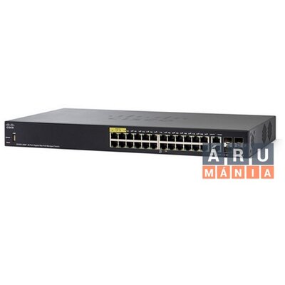 Cisco SG350-28P 24port PoE L3 menedzselhető switch
