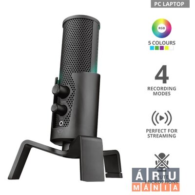 Trust GXT 258 Fyru 4in1 Streaming USB gamer mikrofon