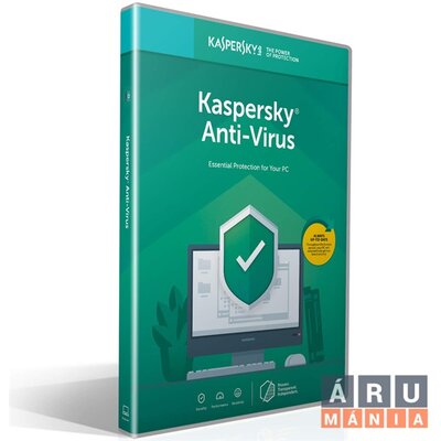 Kaspersky Antivirus hosszabbítás HUN 1 Felhasználó 1 év dobozos vírusirtó szoftver