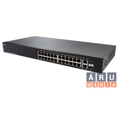 Cisco SG250-26 24port GbE LAN 2x GbE SFP Smart menedzselhető switch