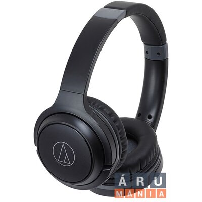 Audio-Technica ATH-S200BTBK Bluetooth fekete mikrofonos fejhallgató