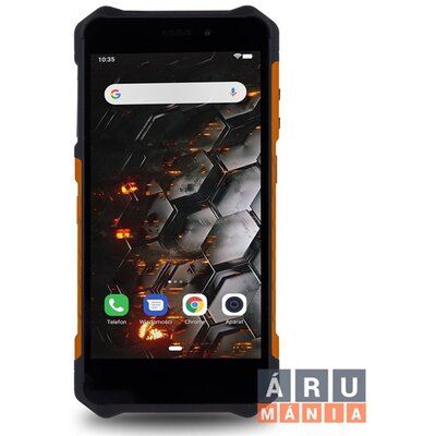 HAMMER IRON 3 5,5" 3G 1/16GB Dual SIM fekete-narancs csepp-, por- és ütésálló okostelefon