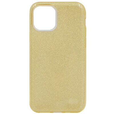 Szilikon hátlapvédő telefontok (műanyag belső, csillogó hátlap), Arany [Apple iPhone 11 Pro]