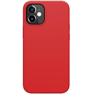 Nillkin Flex Pure szilikon hátlapvédő telefontok (gumírozott), Piros [Apple iPhone 12 mini]
