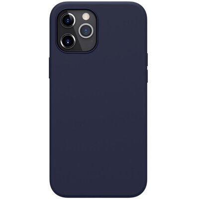 Nillkin Flex Pure szilikon hátlapvédő telefontok (gumírozott), Sötétkék [Apple iPhone 12 Pro Max]