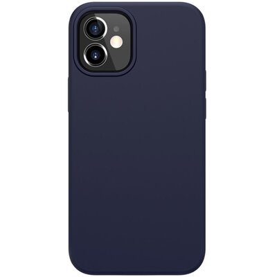 Nillkin Flex Pure szilikon hátlapvédő telefontok (gumírozott), Sötétkék [Apple iPhone 12 mini]