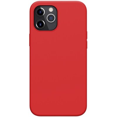 Nillkin Flex Pure szilikon hátlapvédő telefontok (gumírozott), Piros [Apple iPhone 12 Pro Max]