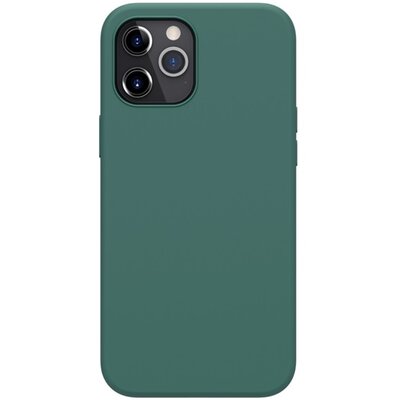 Nillkin Flex Pure szilikon hátlapvédő telefontok (gumírozott), Sötétzöld [Apple iPhone 12 Pro Max]