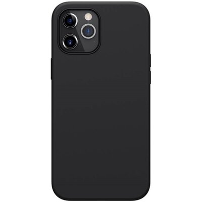 Nillkin Flex Pure szilikon hátlapvédő telefontok (gumírozott), Fekete [Apple iPhone 12 Pro Max]