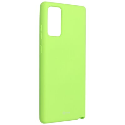 Roar Colorful Jelly matt szilikon hátlapvédő telefontok - Samsung Galaxy Note 20, Limezöld