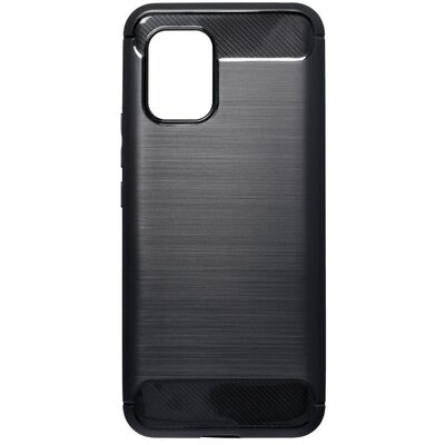 Forcell Carbon szilikon hátlapvédő telefontok, karbon mintás - XIAOMI Mi 10 Lite, Fekete