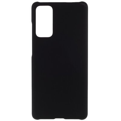 Műanyag hátlapvédő telefontok (gumírozott), Fekete [Samsung Galaxy S20 FE (SM-G780)]