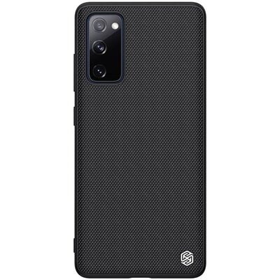 Nillkin Textured műanyag hátlapvédő telefontok (közepesen ütésálló, szilikon keret, 3D minta), Fekete [Samsung Galaxy S20 FE (SM-G780)]