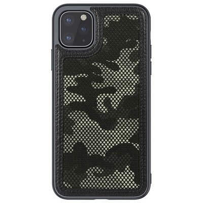 NILLKIN CAMO műanyag hátlapvédő telefontok (terep minta), Fekete [Apple iPhone 12, Apple iPhone 12 Pro]