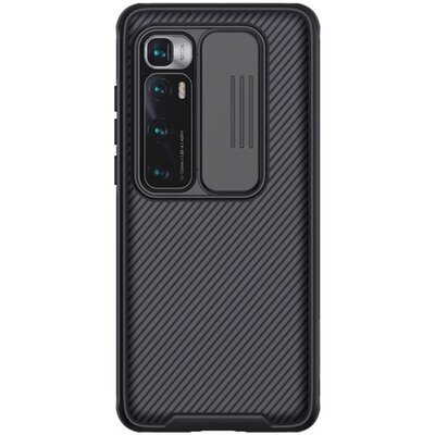 Nillkin Camshield Pro szilikon hátlapvédő telefontok (közepesen ütésálló, műanyag hátlap, kamera védelem), Fekete [Xiaomi Mi 10 Ultra]