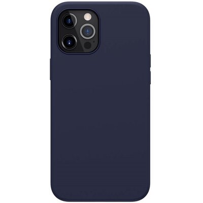 Nillkin Flex Pure PRO szilikon hátlapvédő telefontok (mágneses, gumírozott), Sötétkék [Apple iPhone 12 Pro Max]