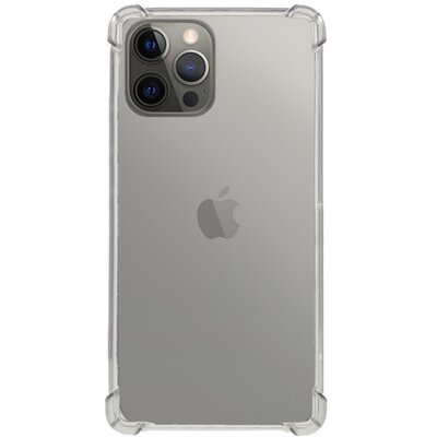 Szilikon hátlapvédő telefontok (közepesen ütésálló, légpárnás sarok) , Átlátszó [Apple iPhone 12 Pro Max]