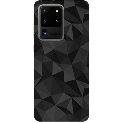 Szilikon hátlapvédő telefontok (3D, gyémánt minta), Fekete [Samsung Galaxy S20 Ultra (SM-G988F), Samsung Galaxy S20 Ultra 5G (SM-G988B)]