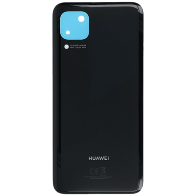 Huawei 02353MVD gyári akkufedél, Fekete [Huawei P40 Lite 4G / Nova 6 SE]
