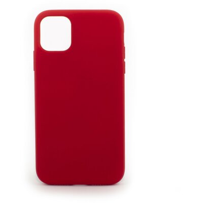 Prémium szilikon hátlapvédő telefontok, iPhone 12 Pro Max, Piros