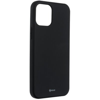 Roar Colorful Jelly matt szilikon hátlapvédő telefontok - Iphone 12 Pro Max, Fekete