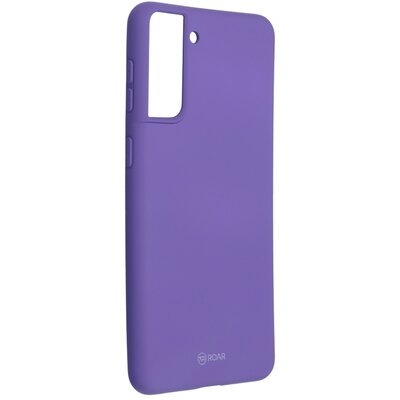 Roar Colorful Jelly matt szilikon hátlapvédő telefontok - Samsung Galaxy S21+ Plus, Lila