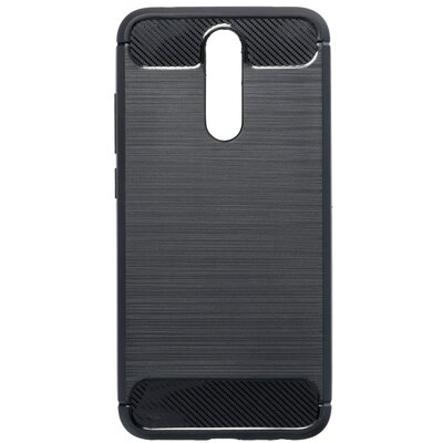 Forcell Carbon szilikon hátlapvédő telefontok, karbon mintás - Xiaomi Redmi 9C, Fekete
