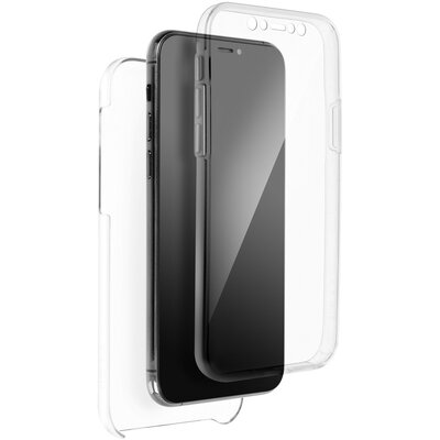 360 full cover szilikon elő- és hátlapvédő telefontok, átlátszó - Samsung Galaxy A42 5G