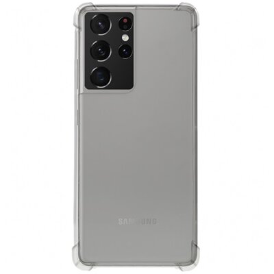 Roar Jelly Armor műanyag hátlapvédő telefontok (szilikon keret, közepesen ütésálló, légpárnás sarok) , Átlátszó [Samsung Galaxy S21 Ultra (SM-G998) 5G]