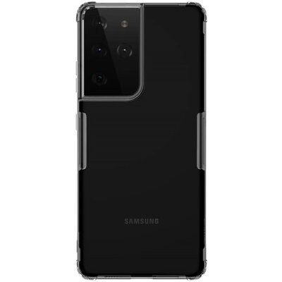 Nillkin Nature szilikon hátapvédő telefontok (közepesen ütésálló, légpárnás sarok, 0.6 mm, ultravékony), Szürke [Samsung Galaxy S21 Ultra (SM-G998) 5G]