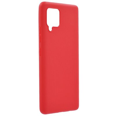 Szilikon hátlapvédő telefontok (matt), Piros [Samsung Galaxy A42 5G (SM-A425F)]
