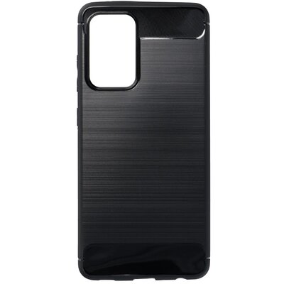 Forcell Carbon szilikon hátlapvédő telefontok, karbon mintás - Samsung Galaxy A52 5G (SM-A526F), Samsung Galaxy A52 4G (SM-A525F), Fekete