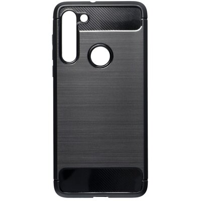 Forcell Carbon szilikon hátlapvédő telefontok, karbon mintás - Motorola Moto G9 PLAY, Fekete
