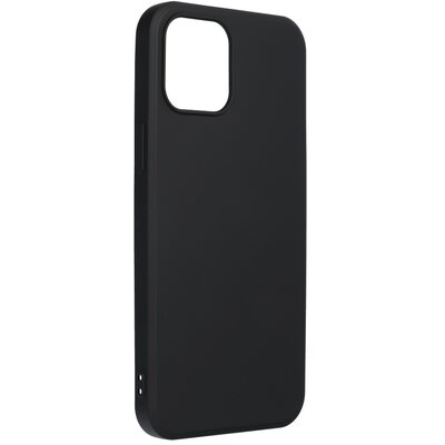 Forcell Silicone Lite matt felületű szilikon hátlapvédő telefontok - iPhone 12 PRO MAX, Fekete