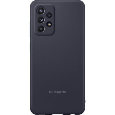 Samsung Galaxy A52 4G / 5G gyári szilikon hátlapvédő telefontok, matt, Fekete
