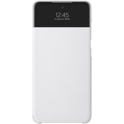 Samsung Galaxy A52 4G, Samsung Galaxy A52 5G / A52Ss 5G s-view wallet cover gyári flip telefontok, Fehér