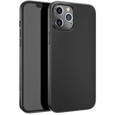 HOCO THIN műanyag hátlapvédő telefontok (0.45mm, ultravékony), Fekete [Apple iPhone 12 Pro Max]