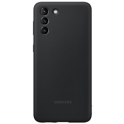 Samsung EF-PG996TBEG szilikon gyári hátlapvédő telefontok, Fekete [Samsung Galaxy S21+ Plus (SM-G996) 5G]