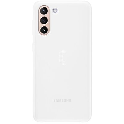 Samsung EF-KG996CWEG műanyag gyári hátlapvédő telefontok (ultravékony, hívás és üzenetjelző funkció, LED világítás), Fehér [Samsung Galaxy S21+ Plus (SM-G996) 5G]