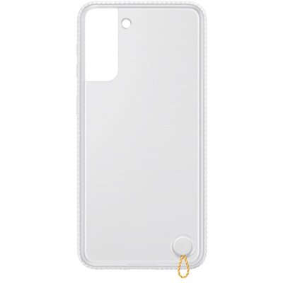 Samsung EF-GG996CWEG szilikon gyári hátlapvédő telefontok (átlátszó hátlap, ütésálló keret), Fehér [Samsung Galaxy S21+ Plus (SM-G996) 5G]