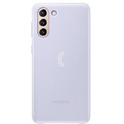 Samsung EF-KG996CVEG műanyag gyári hátlapvédő telefontok (ultravékony, hívás és üzenetjelző funkció, LED világítás), Lila [Samsung Galaxy S21+ Plus (SM-G996) 5G]